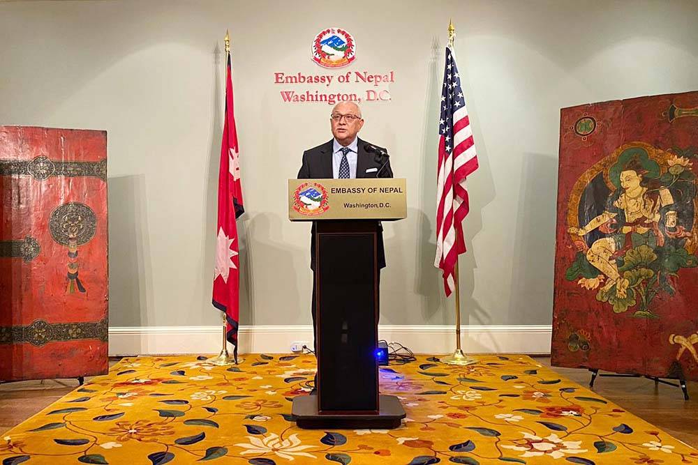 Ambassador Khatri inaugurates publicity material to promote Nepal's tourism in US