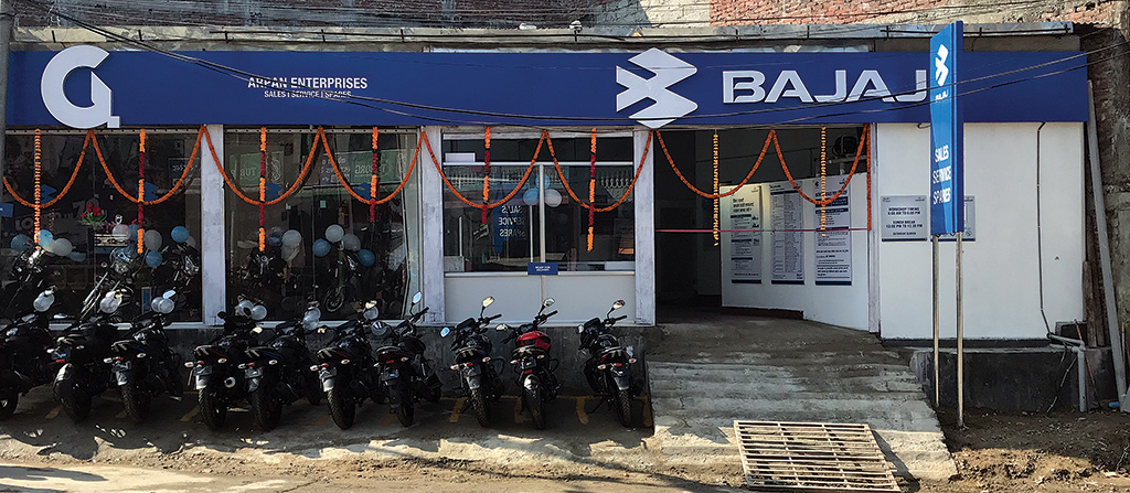 Bajaj launches new showroom in Syangja
