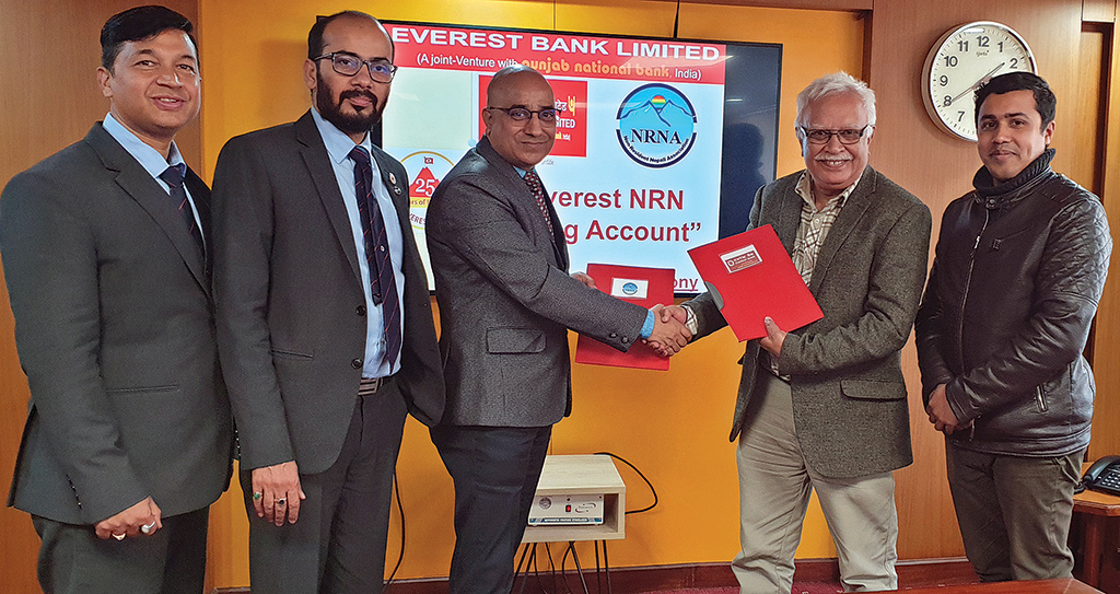 Everest Bank inks deal with NRNA