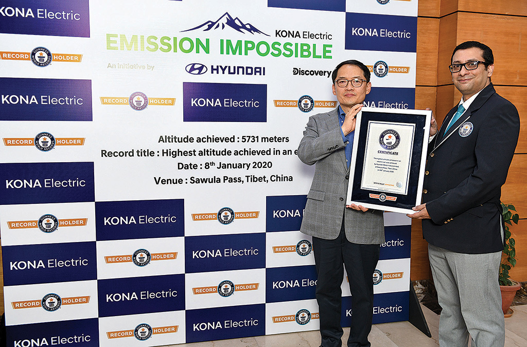 Hyundai KONA Electric achieves Guinness World Record feat