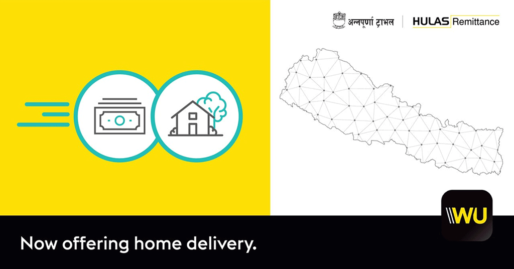 Western Union Money Transfer now delivered home in Nepal