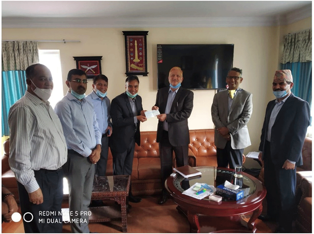 Nepal Vanaspati Ghee Oil Association contributes to Government’s Relief Fund