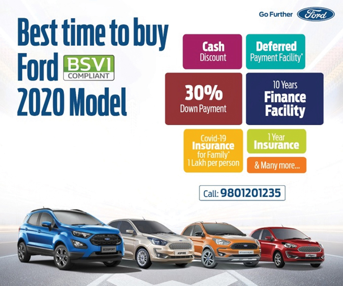 Ford launches special offer for its customer on the latest BS6 complaint 2020 Ford vehicles