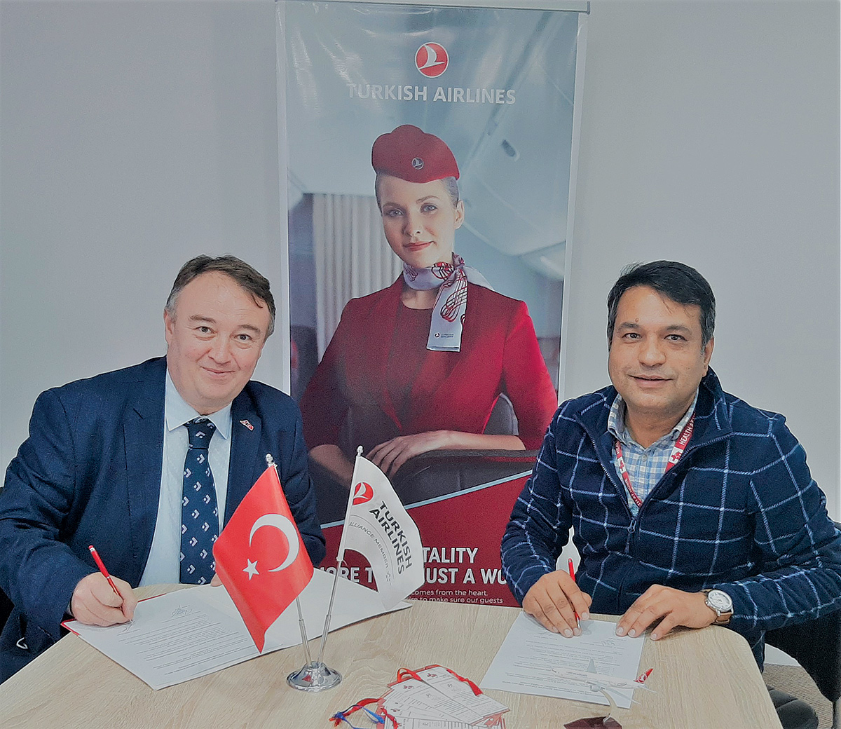 Health at Home/ Med pro International and Turkish Airlines Nepal signs MOU