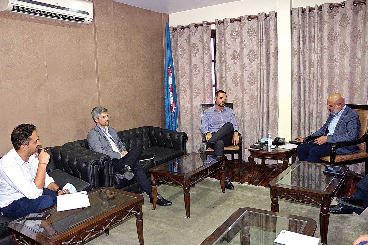 FNCCI President Golchha meets ILO Country Director Howard