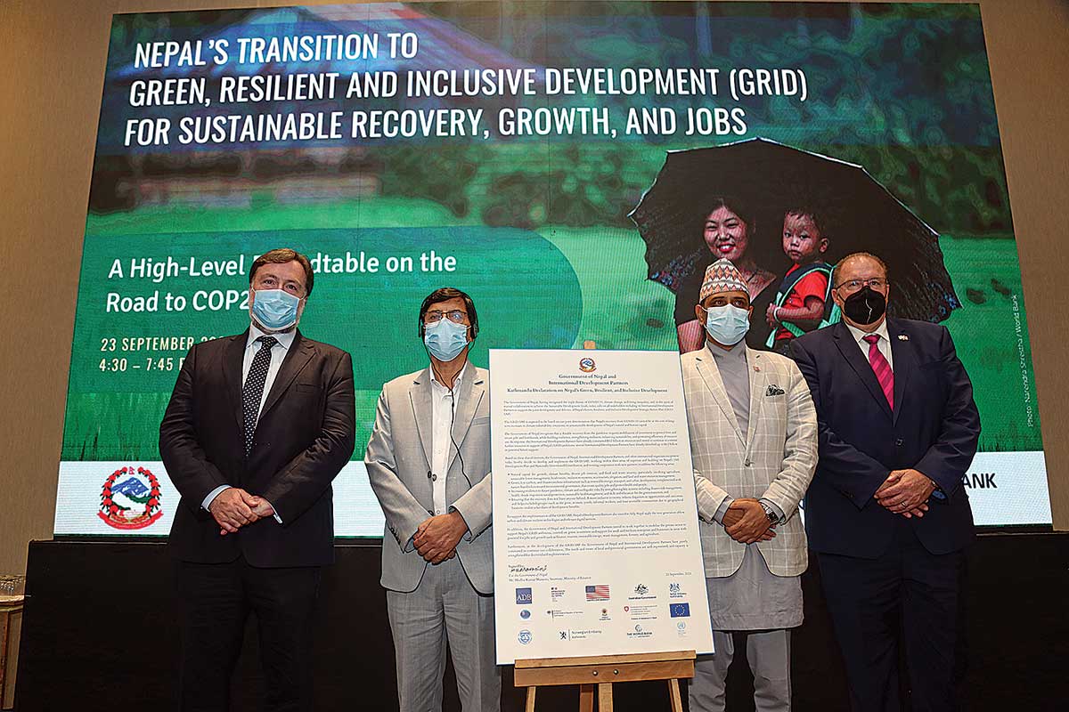 Government and development partners join forces on Nepal’s green, resilient and inclusive development