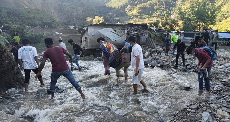 Post-monsoon rain damages over 3,000MT of paddy crop in Gandaki
