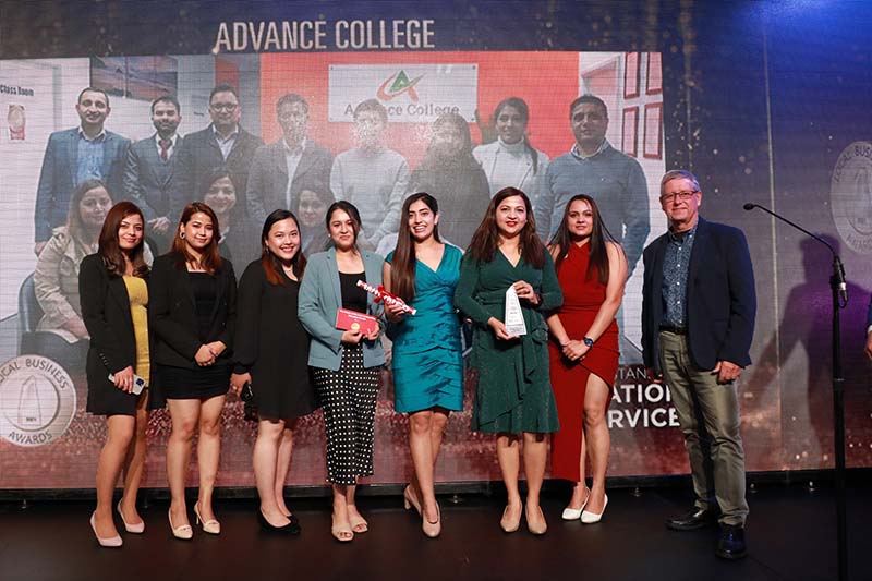 Advance College, run by Nepali entrepreneurs, wins Local Business Awards in Australia