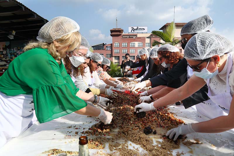 Radisson Hotel Kathmandu holds fruit soaking event targeting Xmas