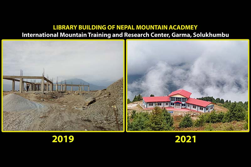 Nepal Mountain Academy constructs library in Solukhumbu