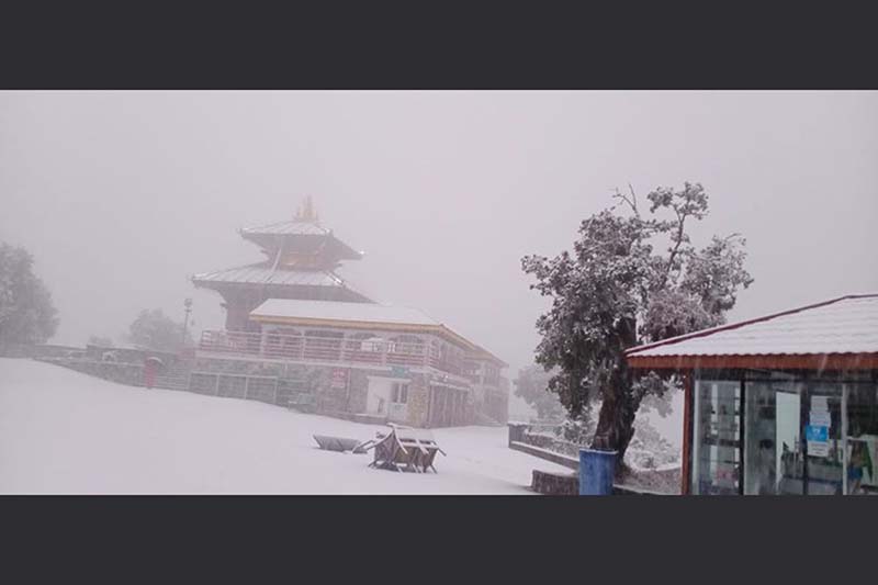 Light drizzle in Kathmandu; Chandragiri gets snowfall