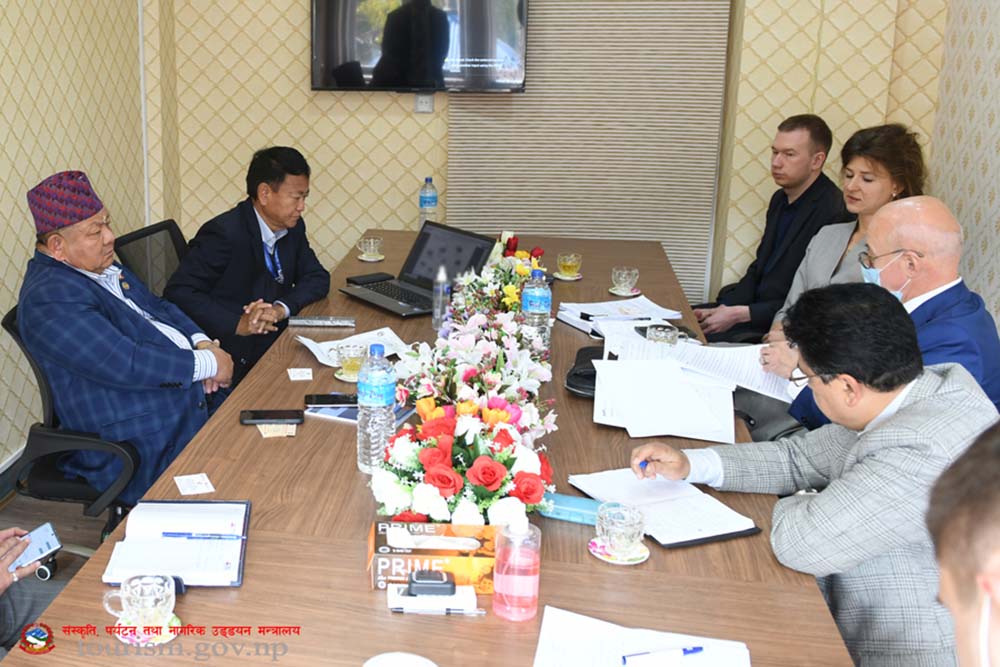 Tourism Minister to take initiative for resumption of Kathmandu-Moscow direct flight