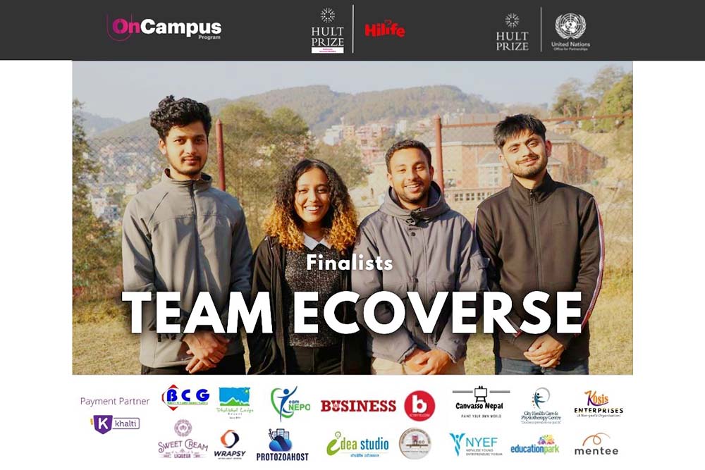 Team Ecoverse bags Hult Prize at Kathmandu University, Dhulikhel
