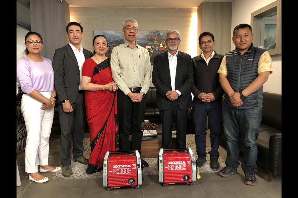 Jyoti Group hands over Honda generators to HRA