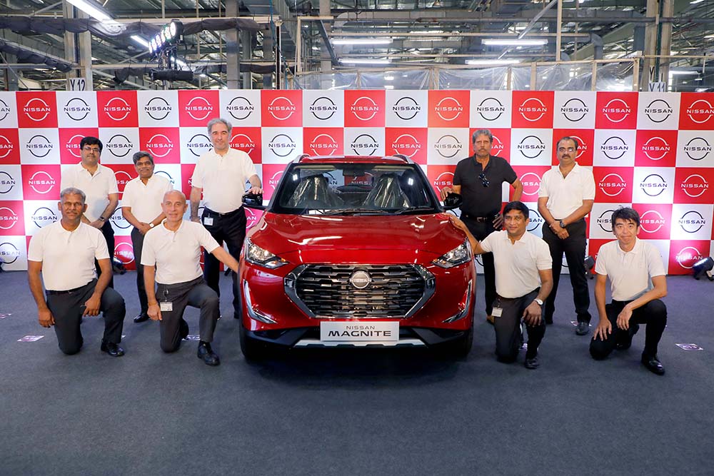 Nissan India rolls out 50,000th Nissan Magnite at Chennai plant