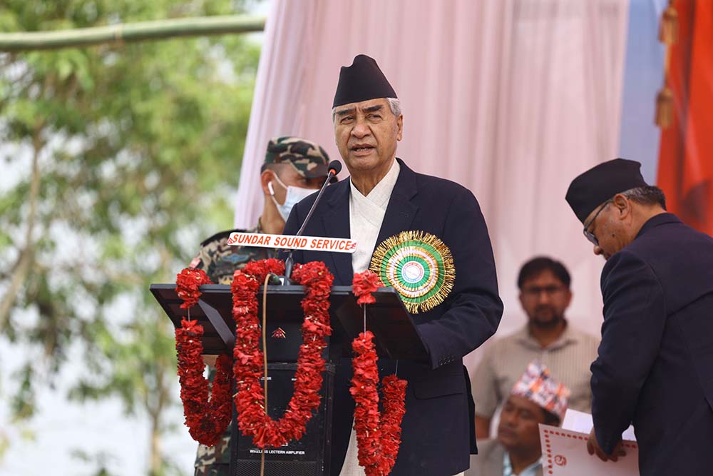 Govt responsible for ensuring people’s right to drinking water: PM Deuba
