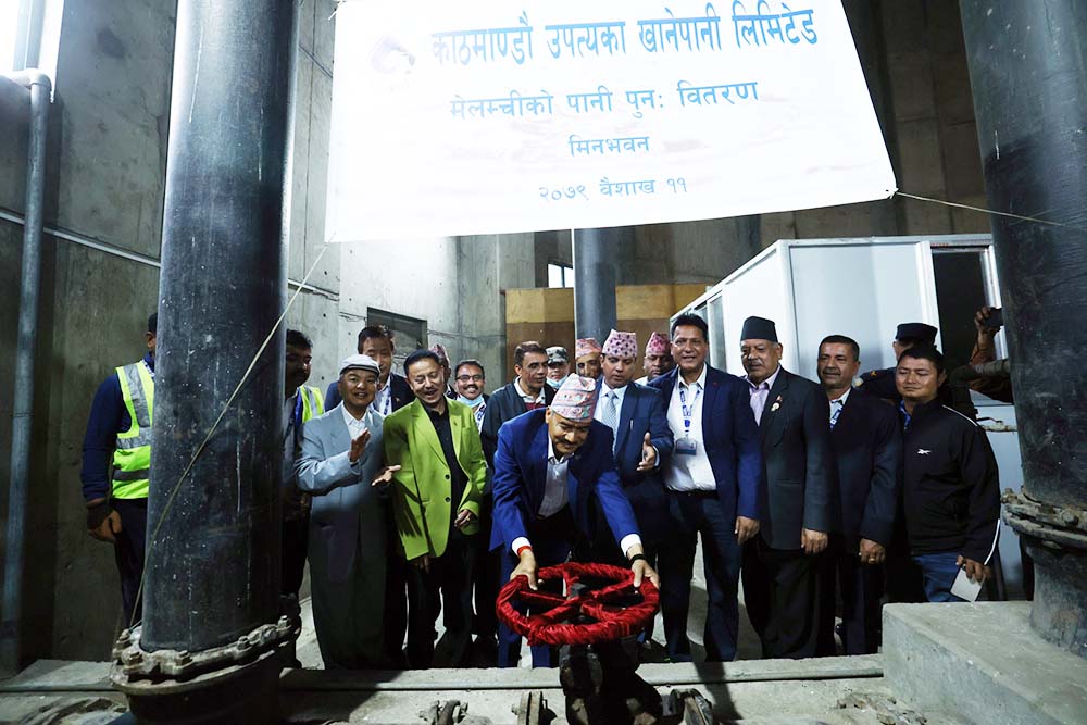 Distribution of Melamchi water resumes