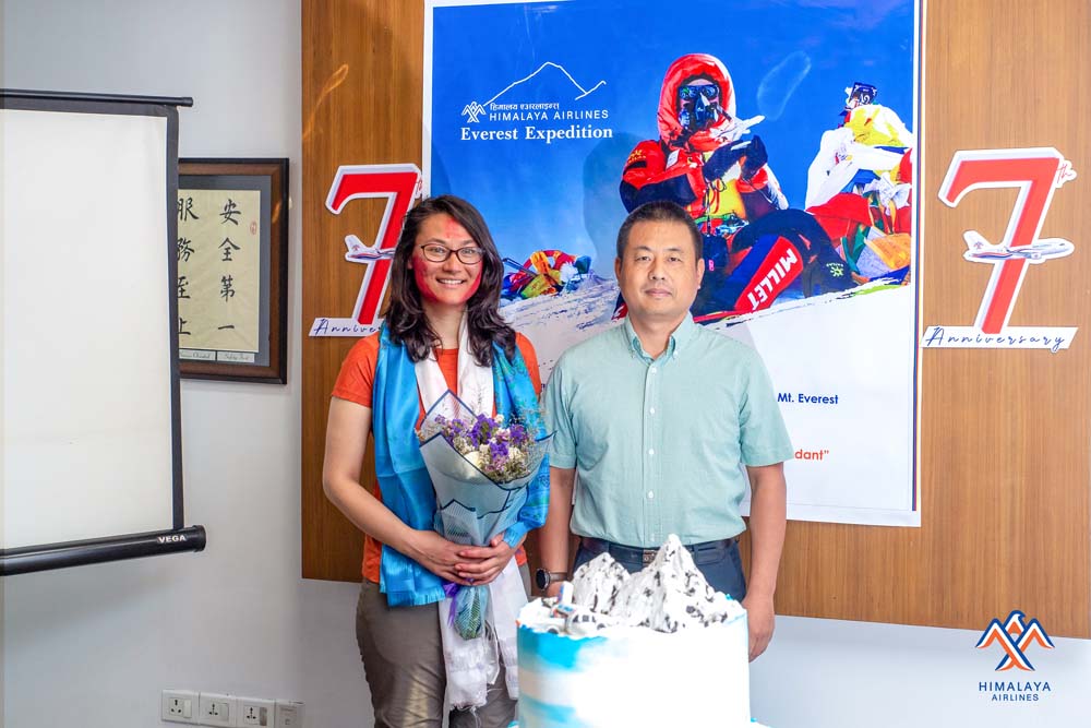 Himalaya Airlines’ team member Dangol summits Mt Everest