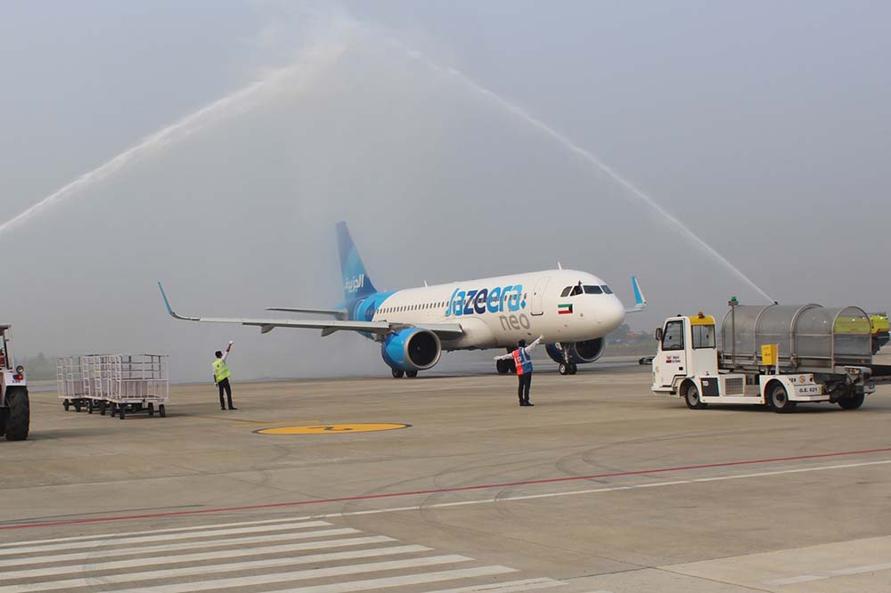 Jazeera Airways conducts maiden flight at GBIA