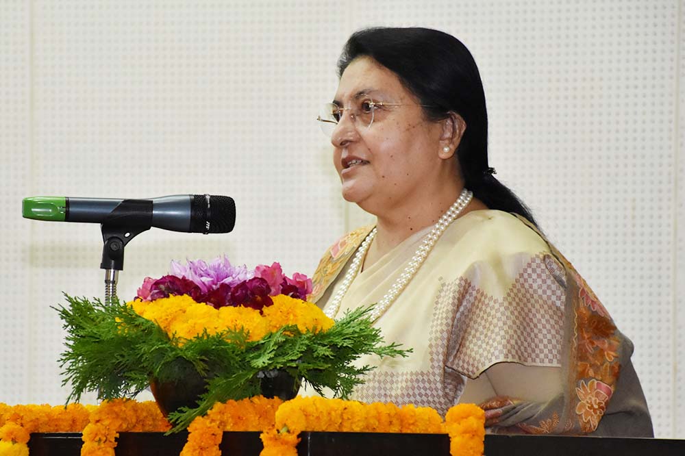 Robust national economy thru import substitution: President Bhandari