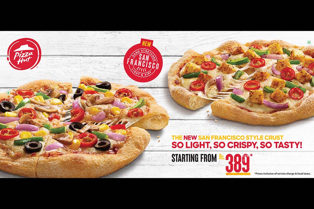 Pizza Hut introduces a light, crispy San Francisco style pizza