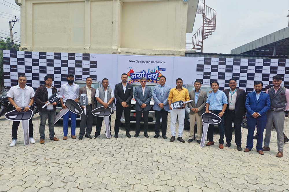 Samsung Nepal, IMS Group, HIM Electronics congratulate winners of their scheme