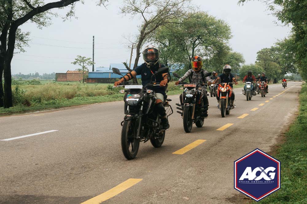 TVS organises AOG Ride from Morang to Sunsari