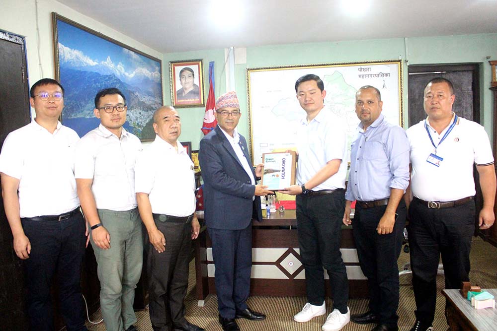 Chinese delegation calls on Pokhara Metropolis Mayor Acharya