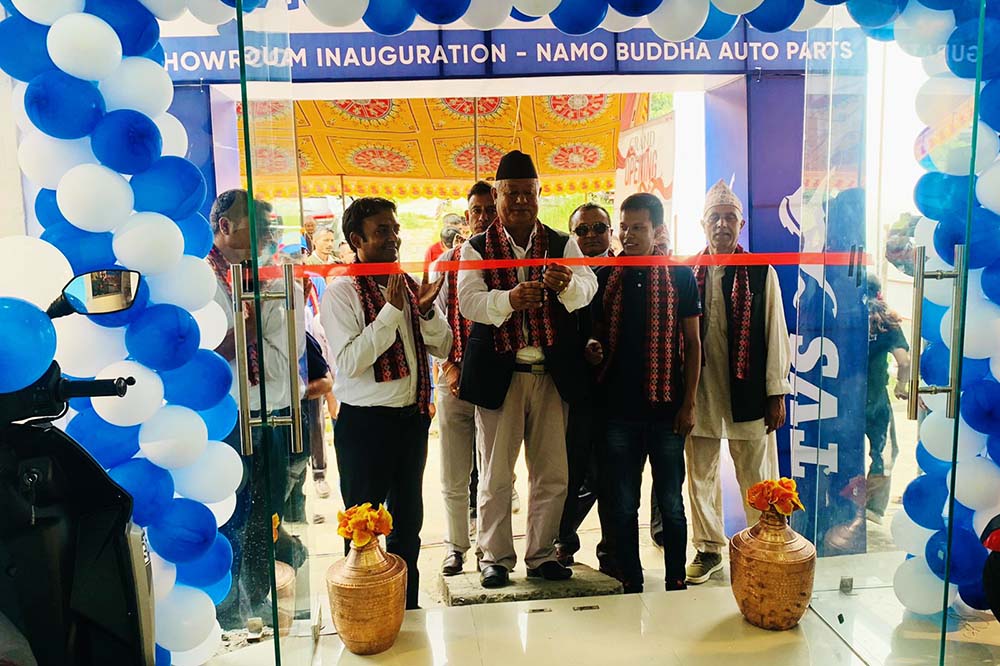 New TVS showroom opened in Bhakundebesi