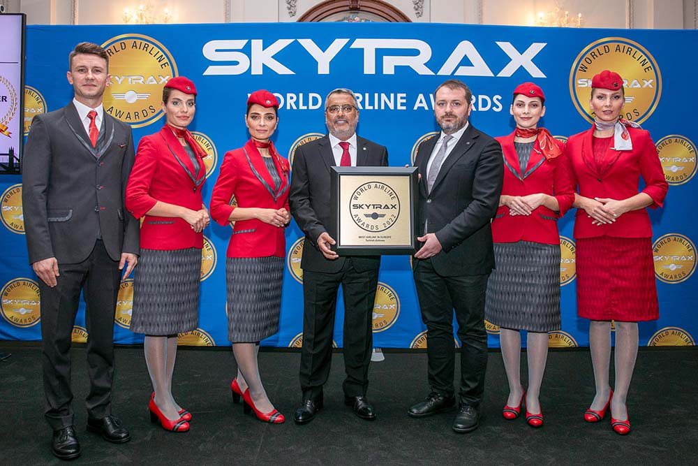 Turkish Airlines wins &#8216;Best Airline in Europe&#8217; at 2022 Skytrax World Airline Awards