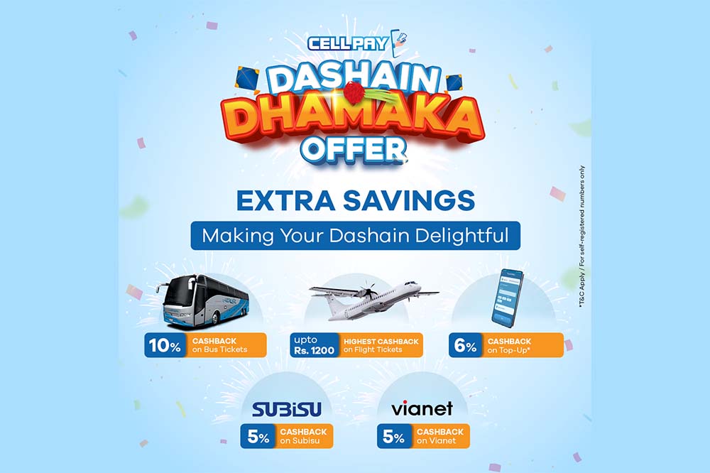 CellPay announces &#8216;Dashain Dhamaka Offer&#8217;