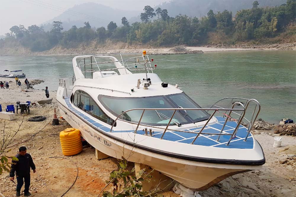 Jet boat service comes into operation in Saptakoshi River