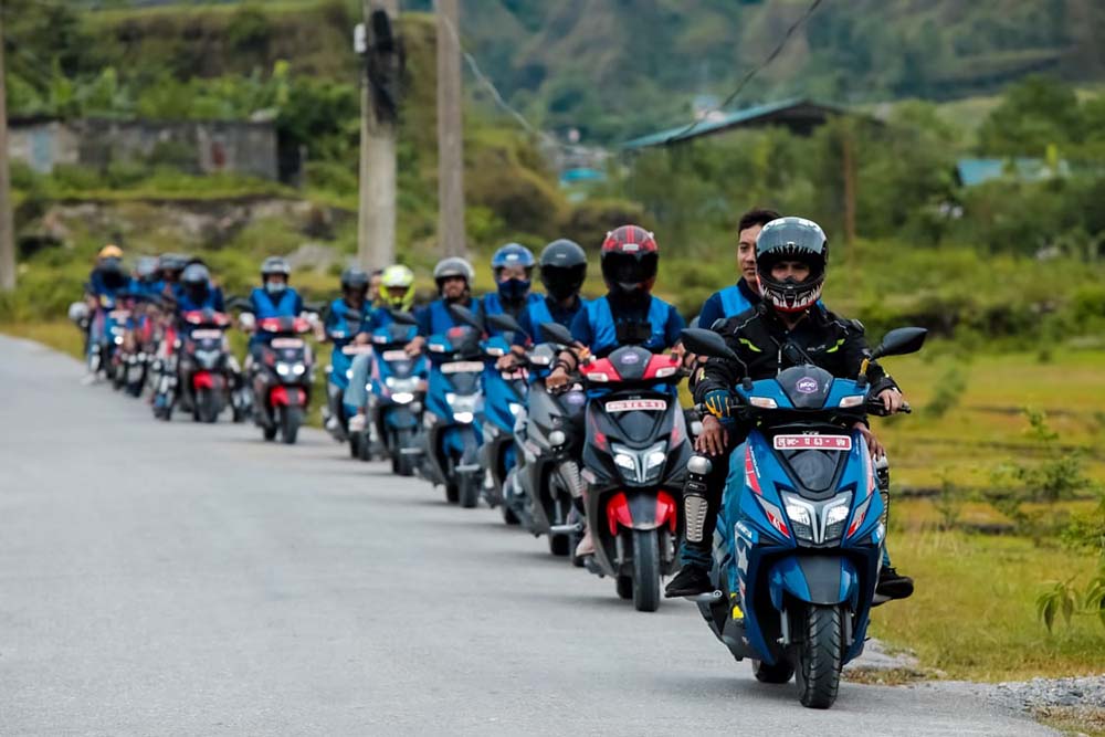 Jagadamba Motors organises NOG Ride in Pokhara