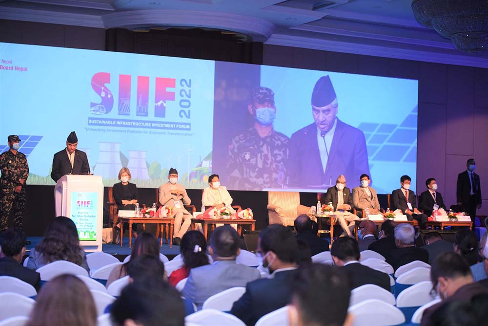 PM Deuba inaugurates Sustainable Infrastructure Investment Forum 2022