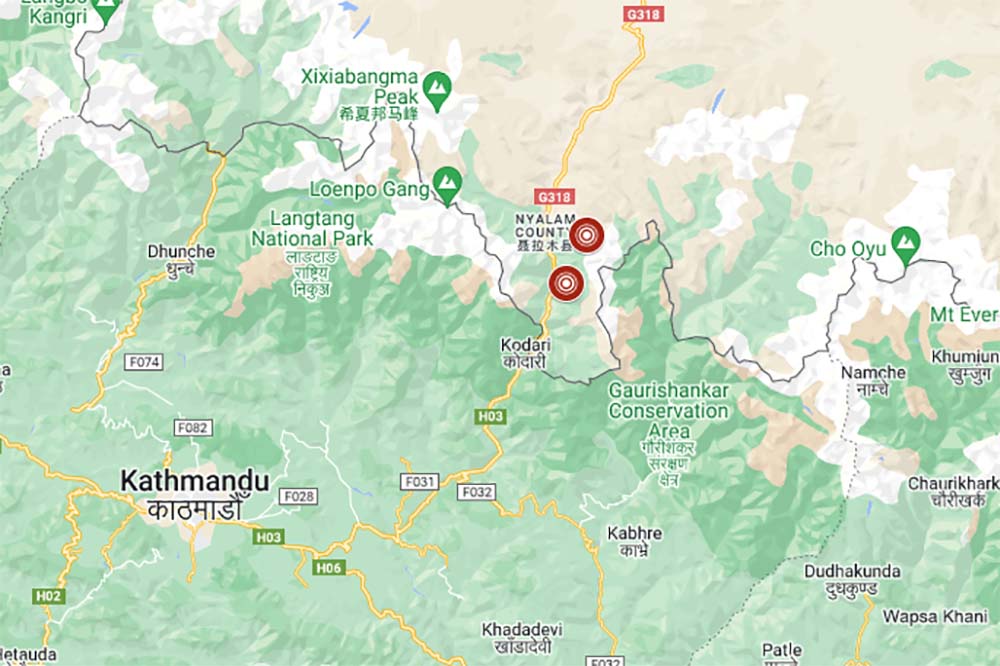 Update: 5.9ML, 4.5ML quakes hit Nepal-China border area; tremor felt in Kathmandu