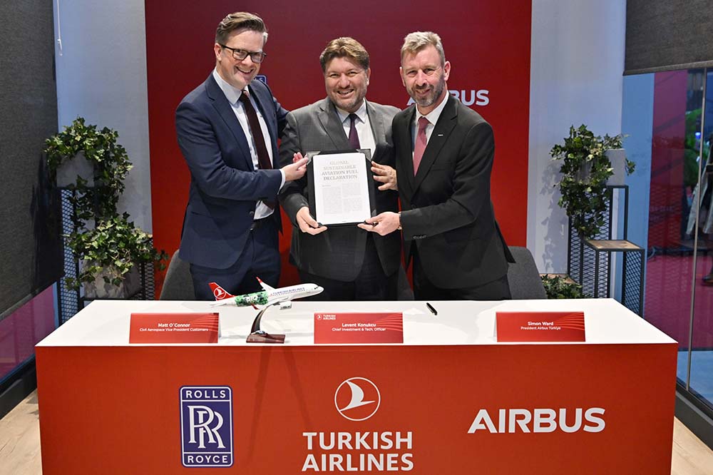 Turkish Airlines signs Global SAF Declaration