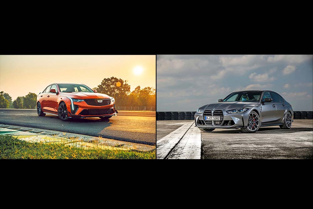 Cadillac CT4-Blackwing vs BMW M3 sport sedan battle: Edmunds