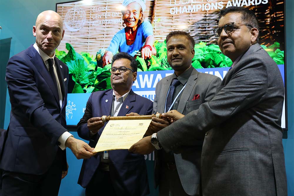Nepal’s community-based organisation wins ‘Local Adaptation Champion Award’ at COP27