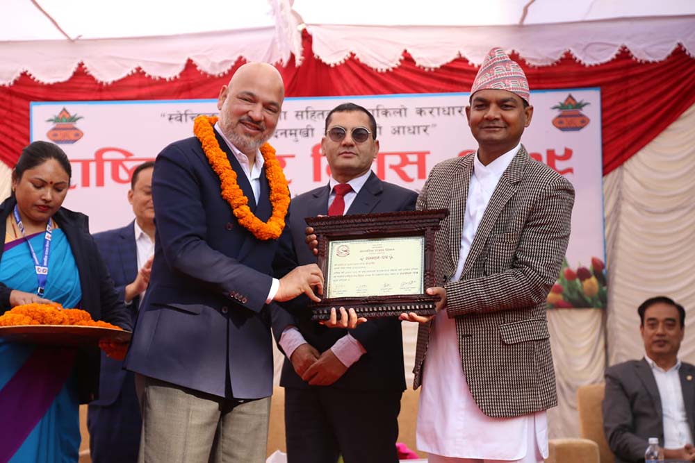 Golchha, Dhakal, Agrawal honoured as high taxpayers on National Tax Day