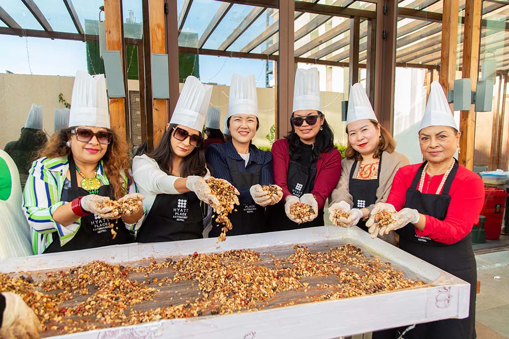 Hyatt Place Kathmandu hosts cake-mixing ceremony