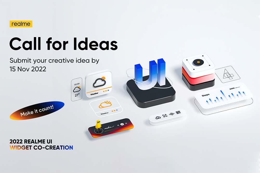 realme UI Widget Co-Creation calls for entries