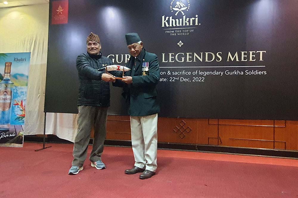 The Nepal Distilleries honours ex-Gurkhas, families