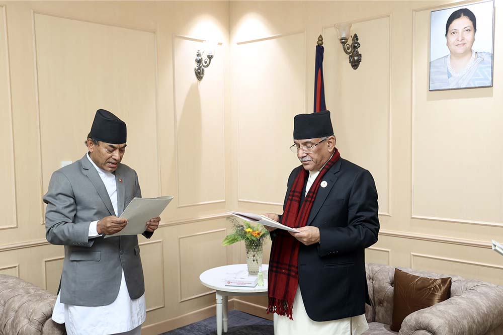 Newly appointed NPC Vice-Chairman Shrestha sworn in