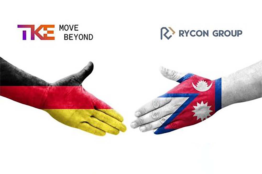 Rycon Group appointed authorised distributor for TK Elevator in Nepal
