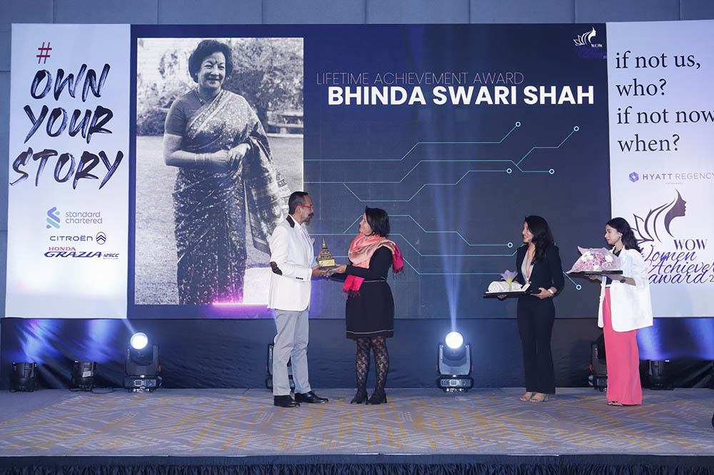 &#8216;Lifetime Achievement Award&#8217; conferred on Bhinda Swari Shah
