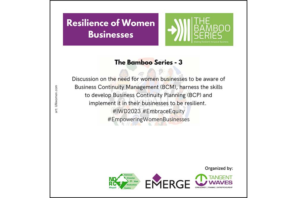 The Bamboo Series discusses BCM as resource to make businesses resilient