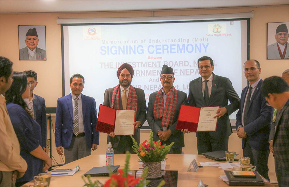 IBN signs MoU with Dabur Nepal for latter&#8217;s capacity enhancement