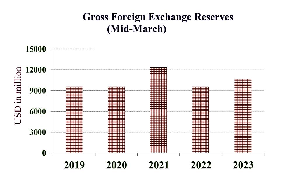Foreign exchange reserves at Rs 1,401.21bn: NRB