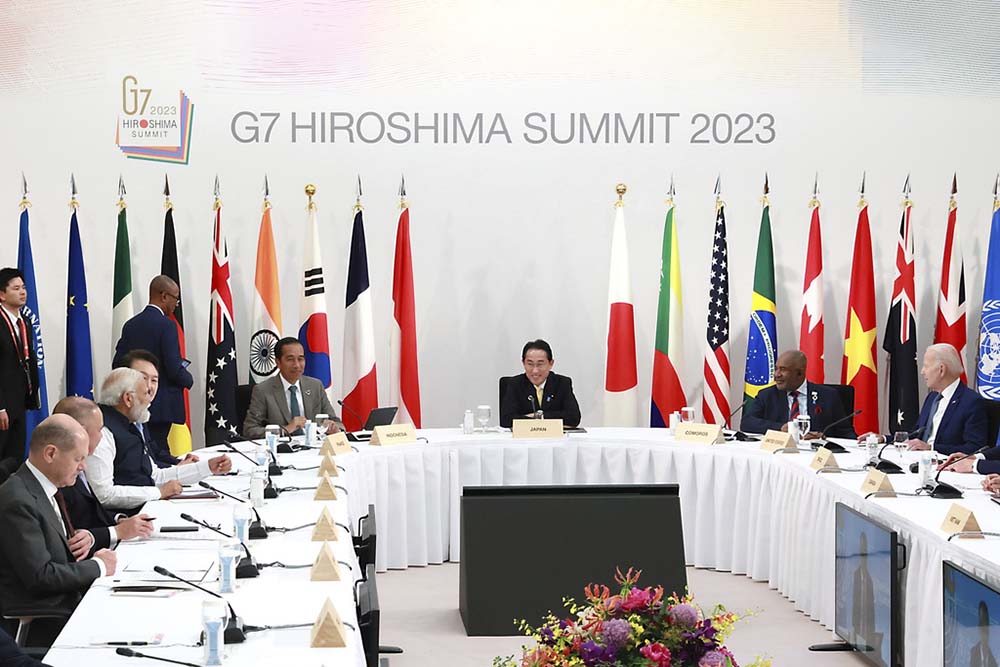 G7 urges China to press Russia to end war in Ukraine, respect Taiwan&#8217;s status, fair trade rules