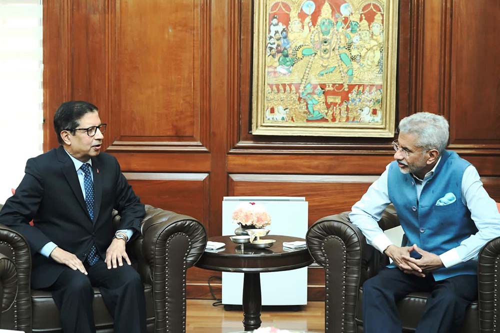 Ambassador Sharma meets Indian External Affairs Minister Jaishankar